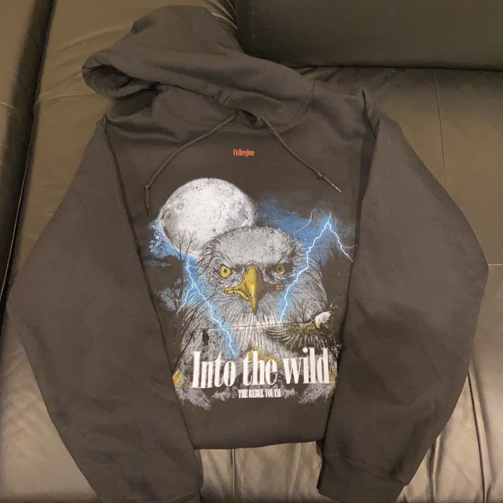 Black Civil Regime pullover hoodie, Great fit
